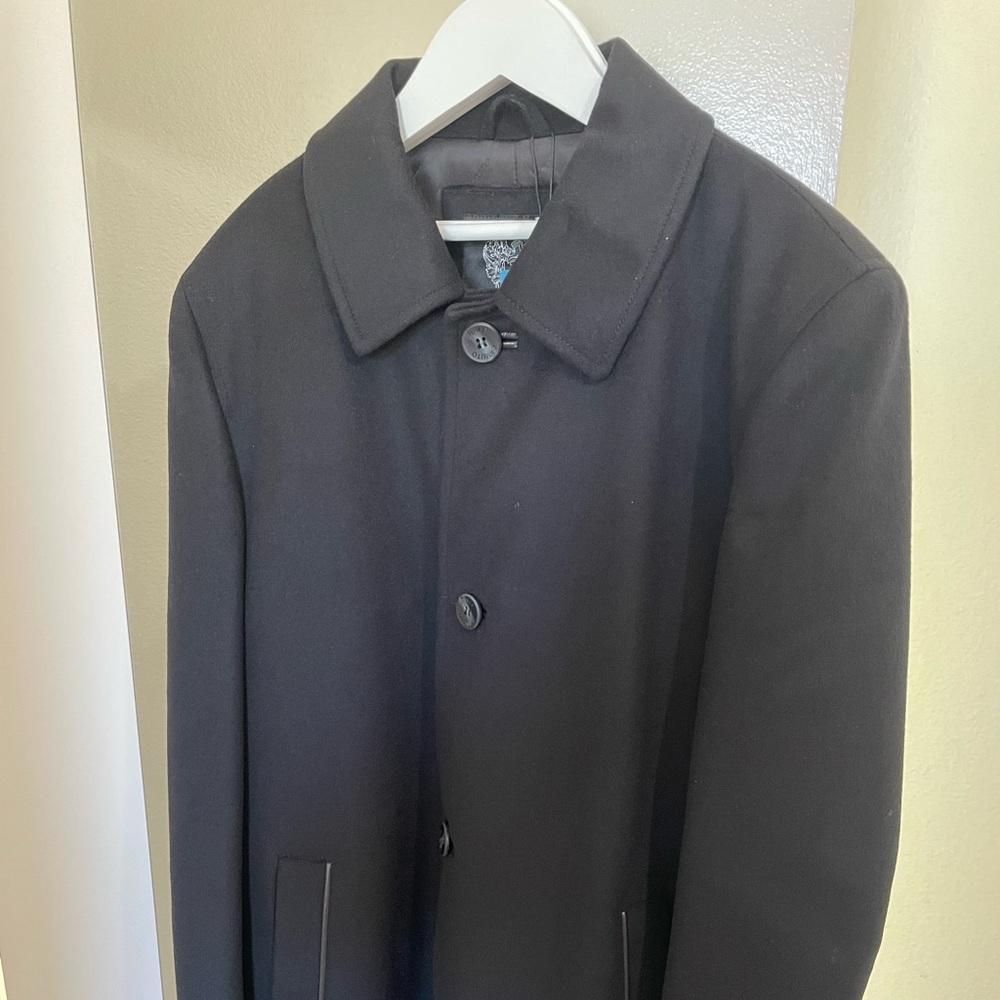 VINCE CAMUTO Black overcoat NWT new with tags Medium Wool